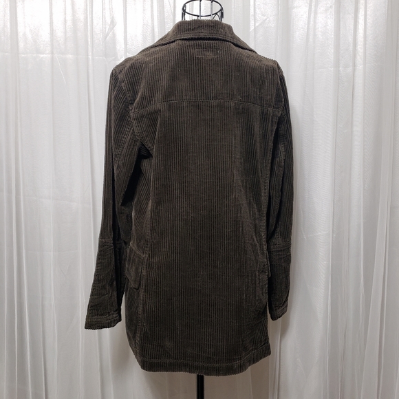 NWT Hennes Collection Olive Green Corduroy Shirt Jacket Sz EU34 - Picture 11 of 16